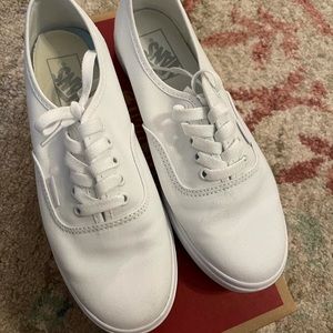 size 7.5 white vans.